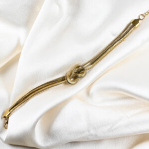 Gold tone knot Bracelet